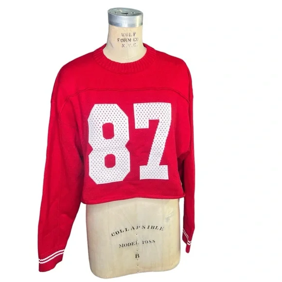 orange kiss | Sweaters | Orange Kiss 87 Red White Long Sleeve